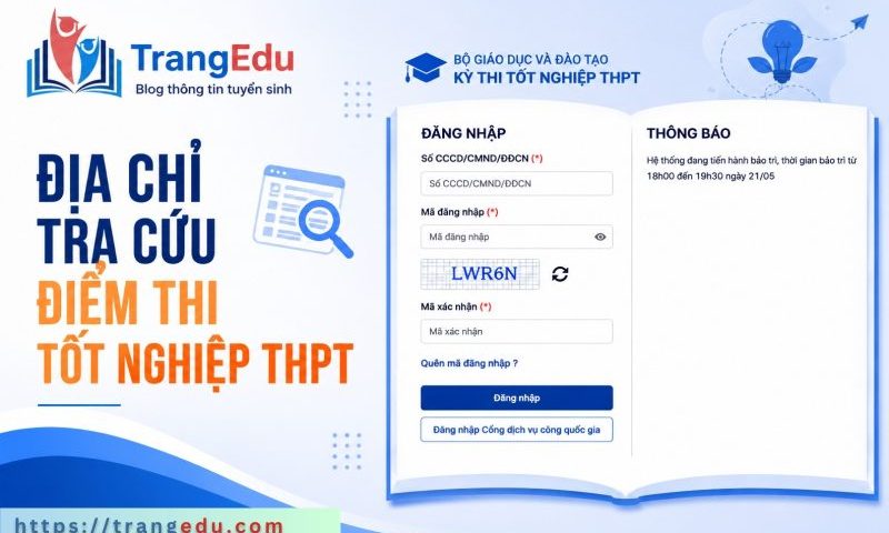 Địa chỉ tra cứu điểm thi tốt nghiệp THPT