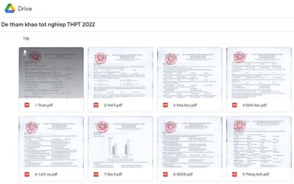 de thi tham khao ky thi tot nghiep thpt nam 2022
