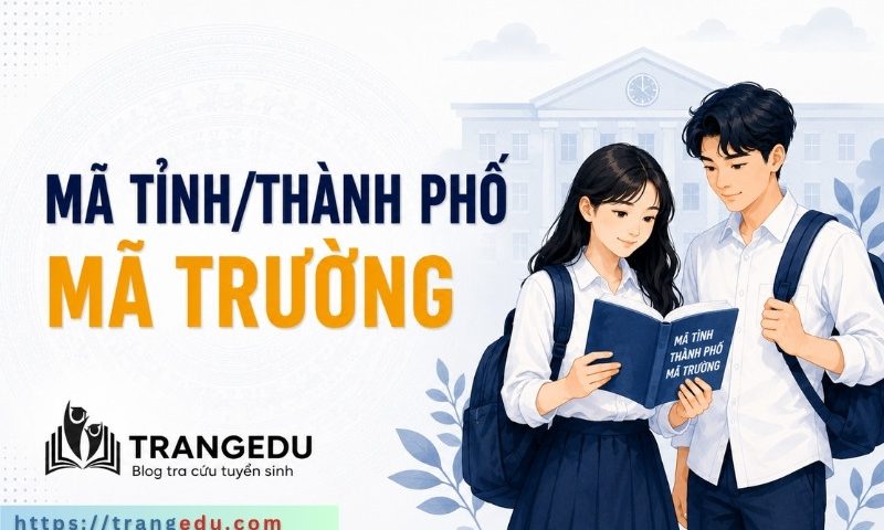 Tra cứu mã tỉnh thành phố mã trường