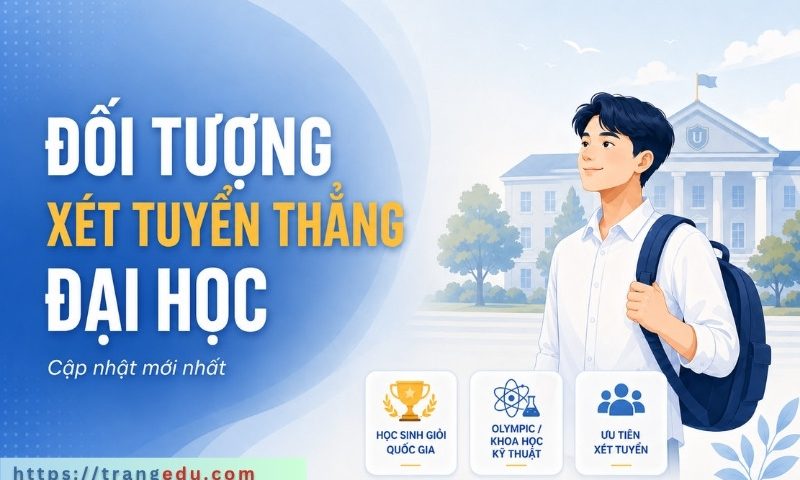 Đối tượng xét tuyển thẳng đại học