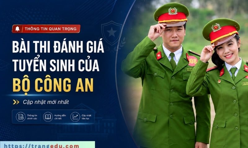 Thông tin bài thi đánh giá của Bộ Công an