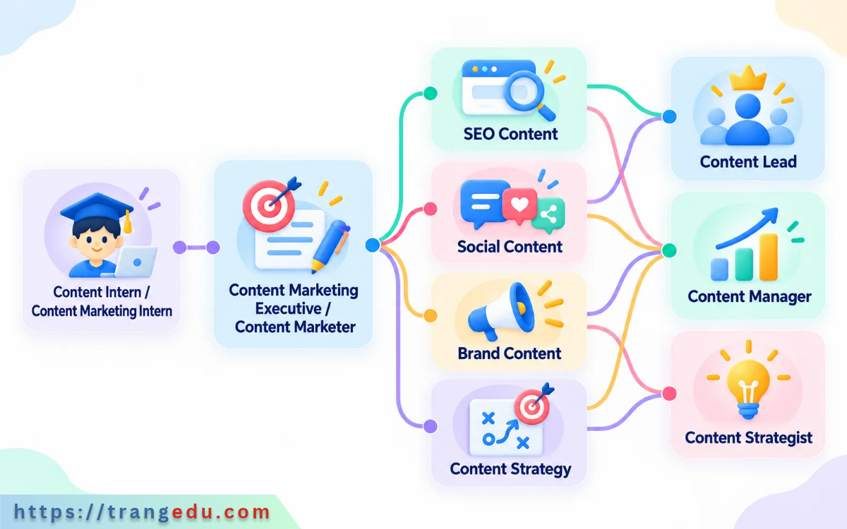 Lộ trình nghề nghiệp Content Marketing