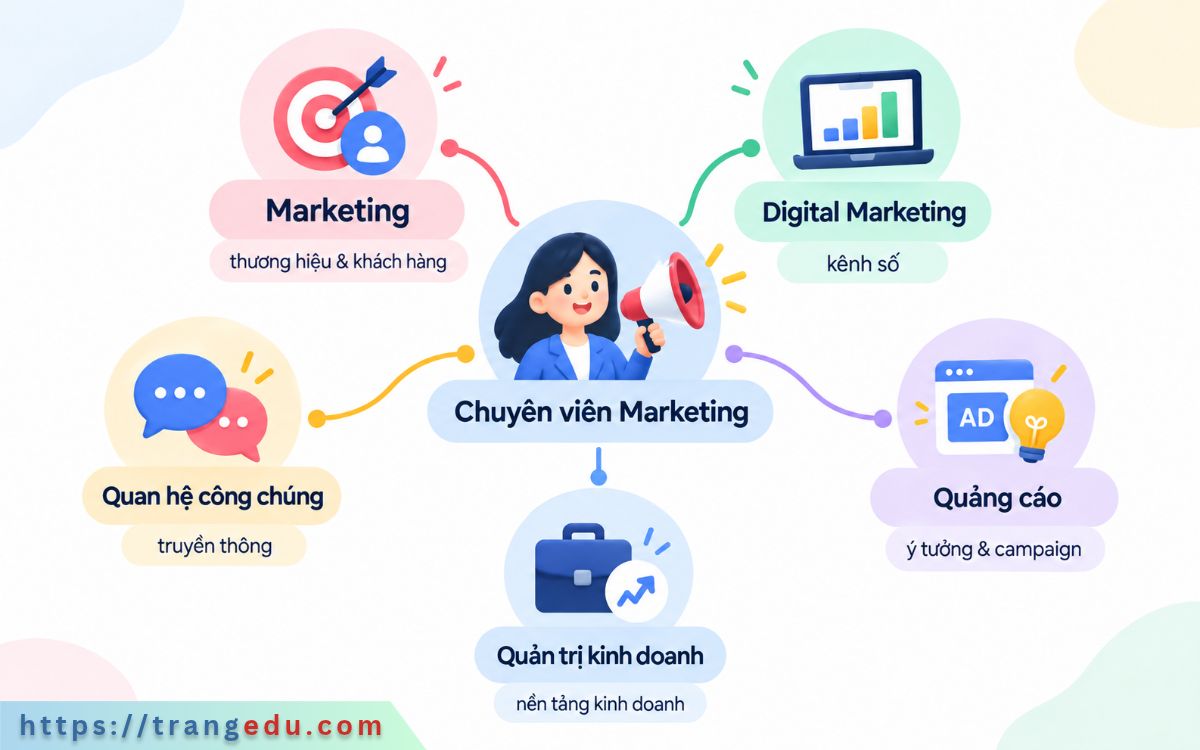 Ngành học liên quan tới Marketing