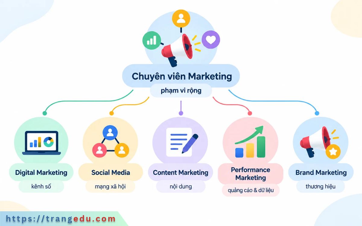 So sánh các nhánh Marketing