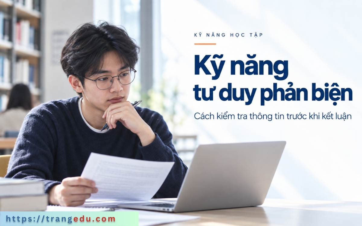 Kỹ năng tư duy phản biện trong học tập và đánh giá thông tin