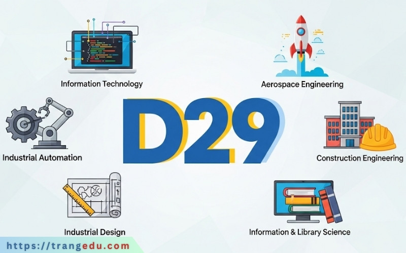khối d29 gồm những ngành nào