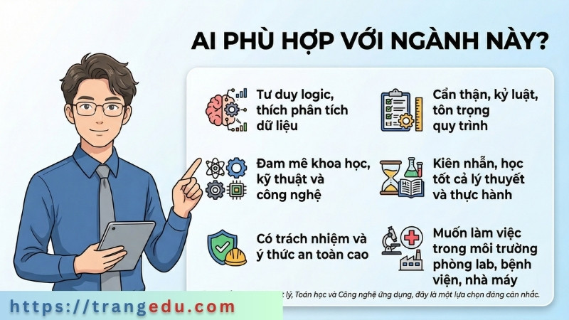 Ngành Công nghệ kỹ thuật hạt nhân hợp với ai