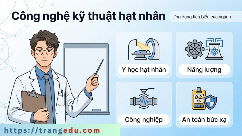 Ứng dụng của ngành Công nghệ kỹ thuật hạt nhân
