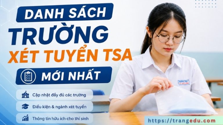 Danh sách các trường xét tuyển điểm TSA 2026 mới nhất