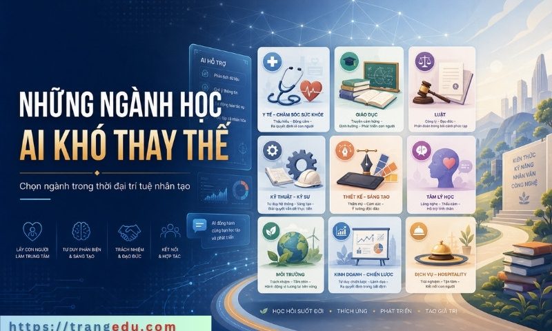 Top ngành học khó bị AI thay thế