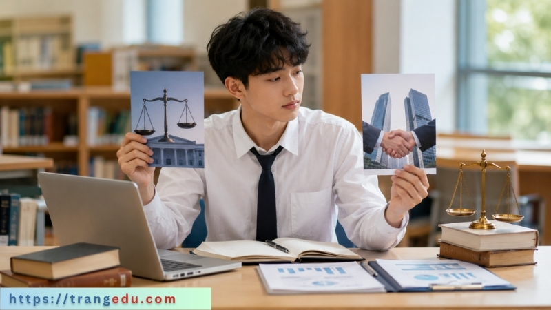 So sánh ngành Luật và Luật kinh tế
